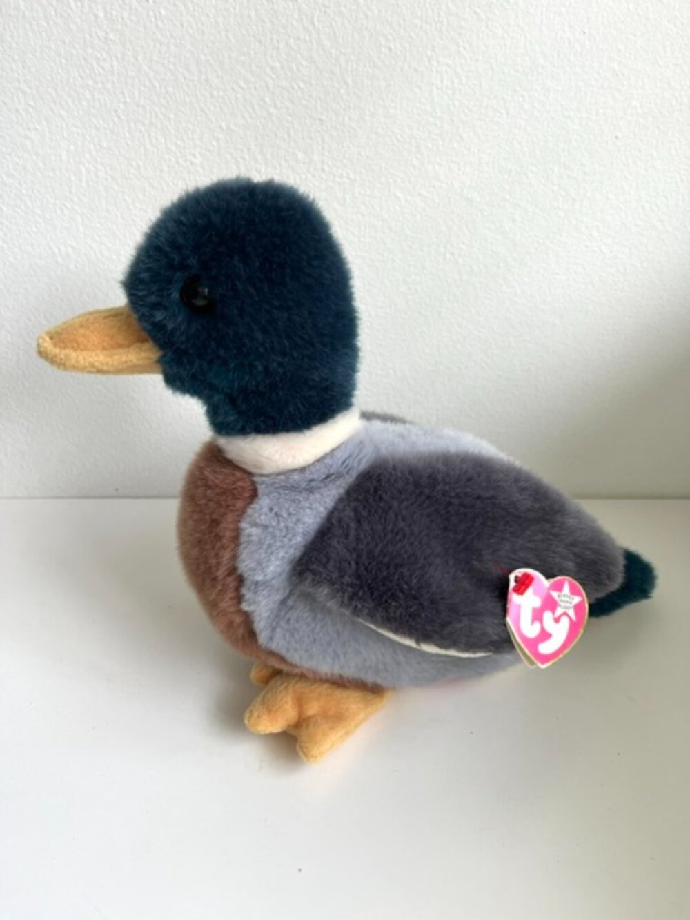 NWT Vintage Ty Beanie Buddy Jake the Mallard Drake 1998